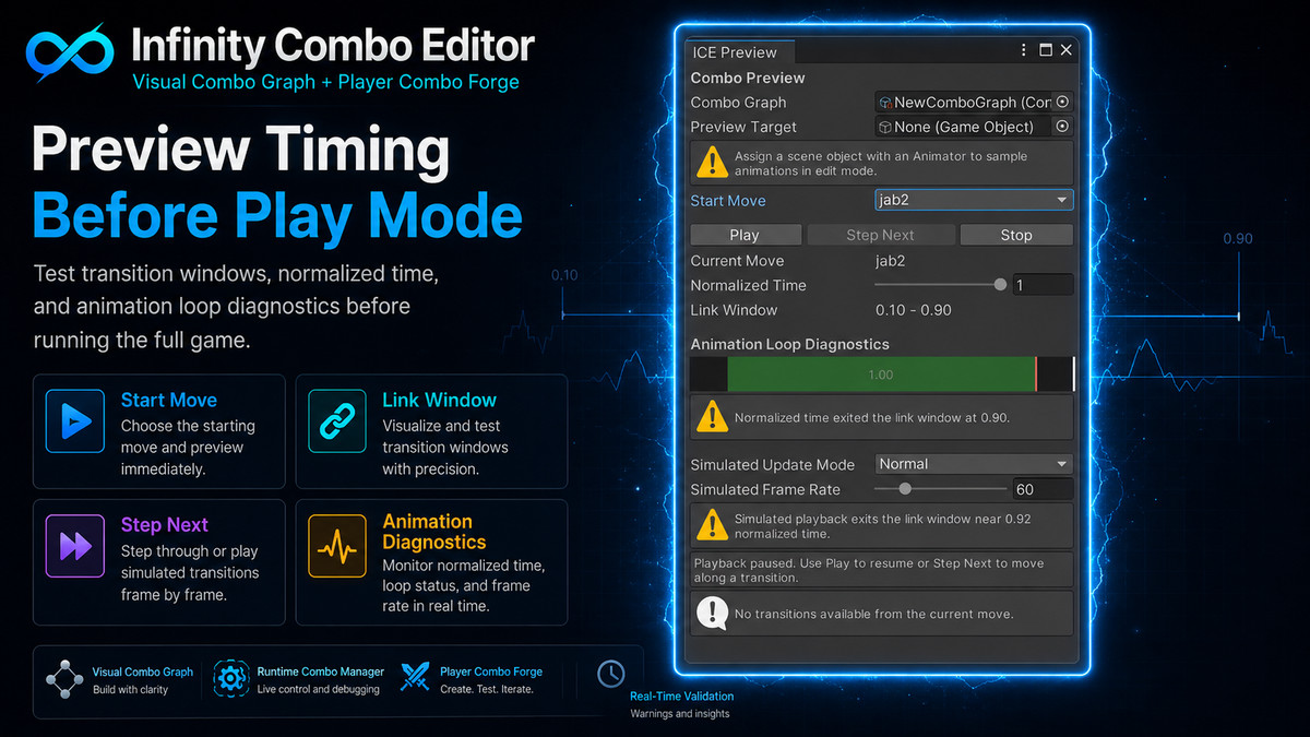 Infinity Combo Editor: Visual Combo Graph + Player Combo Forge