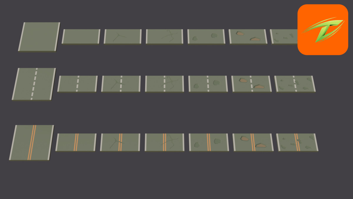 Stylized Road Pack - Thinkix Studios