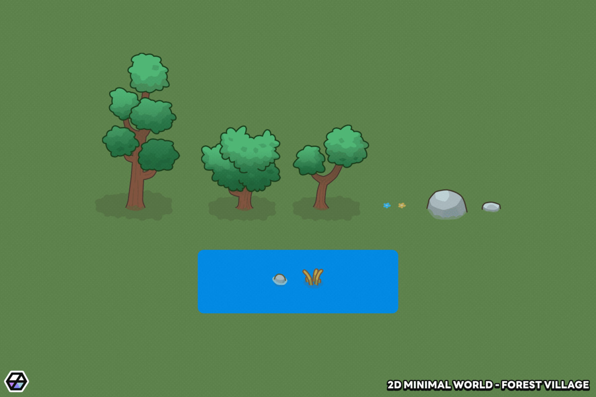 2D Minimal World - Forest Village
