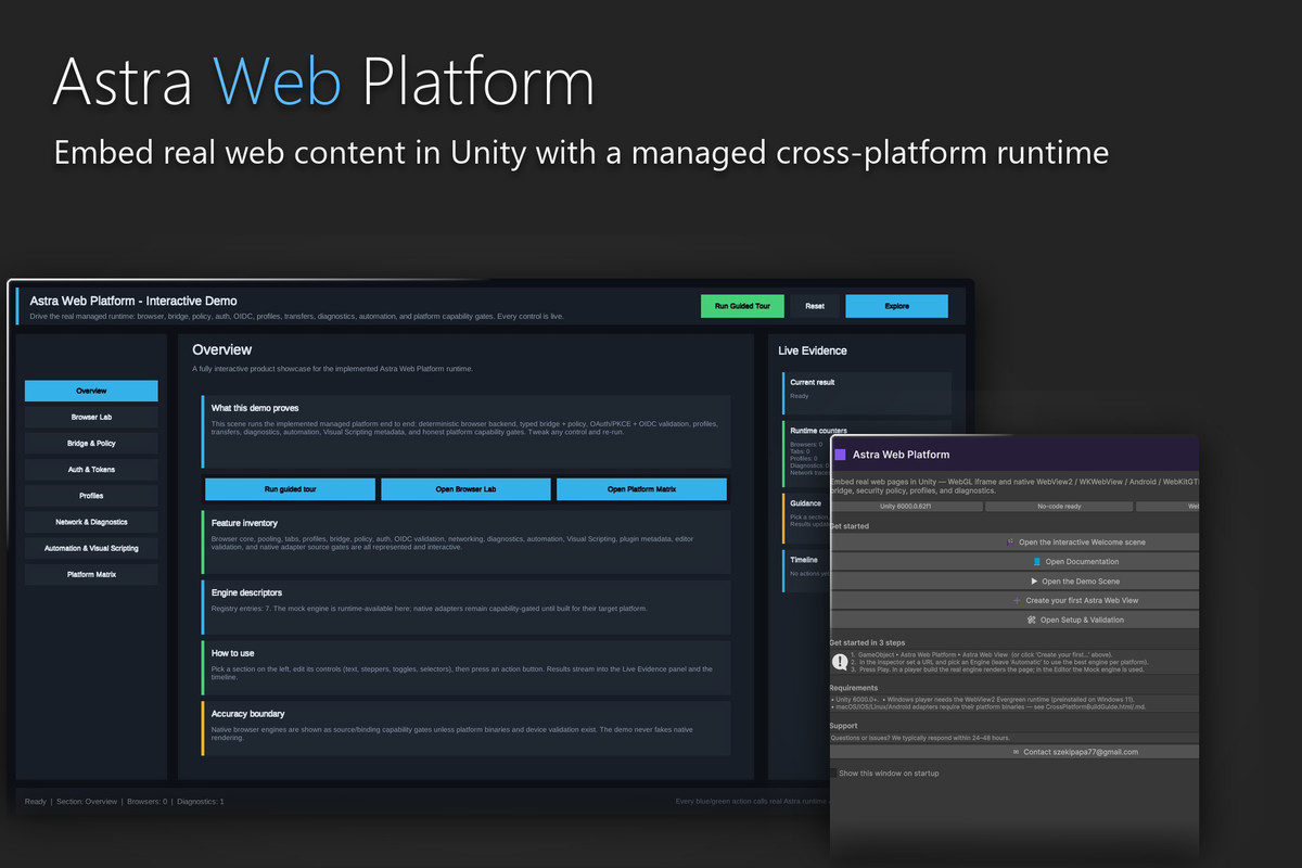 Astra Web Platform - WebView, JS Bridge & OAuth Toolkit