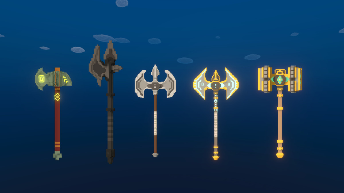 Fantasy Weapons & Tools Pack FULL — Voxel style medieval tiered collection