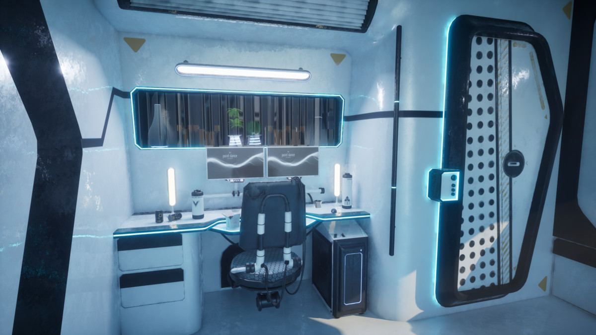 Futuristic Living Quarters – Sci-Fi Interior Habitat