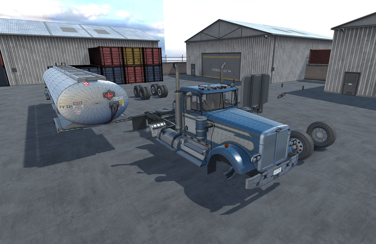 80s Semitruck Tanker