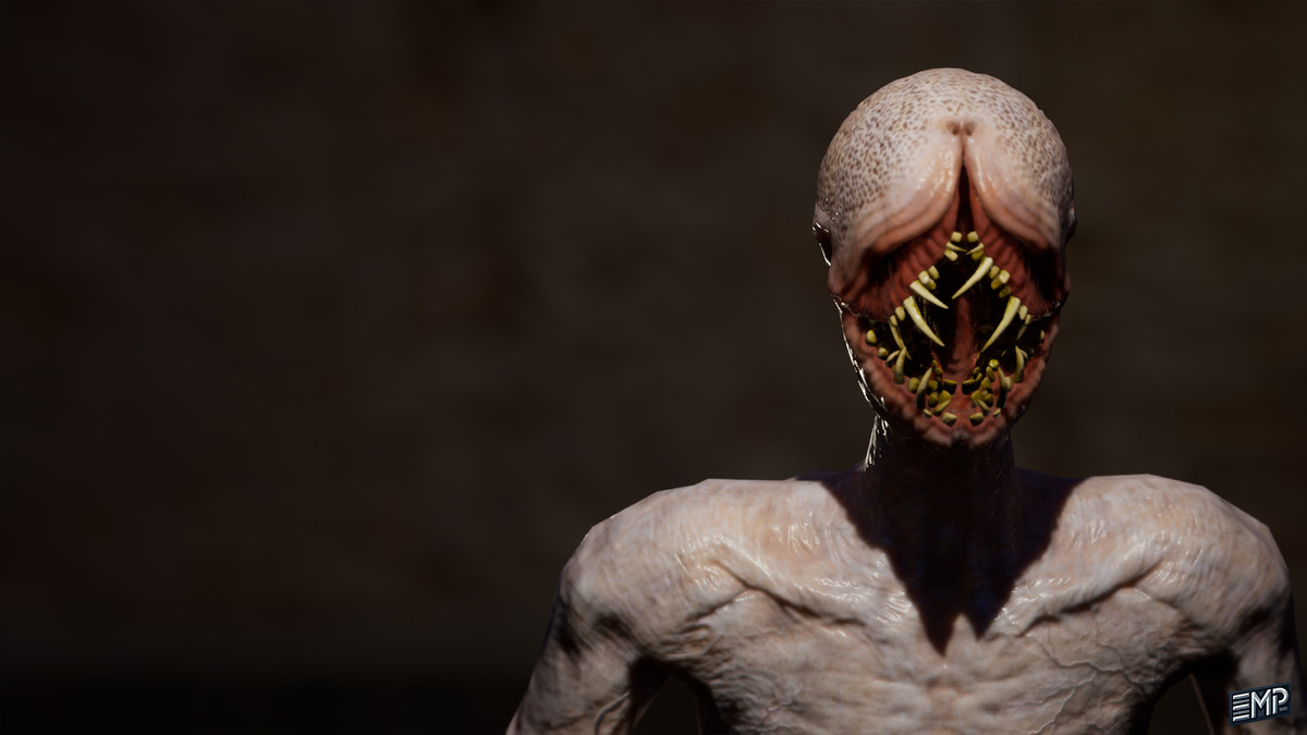 Creepy man