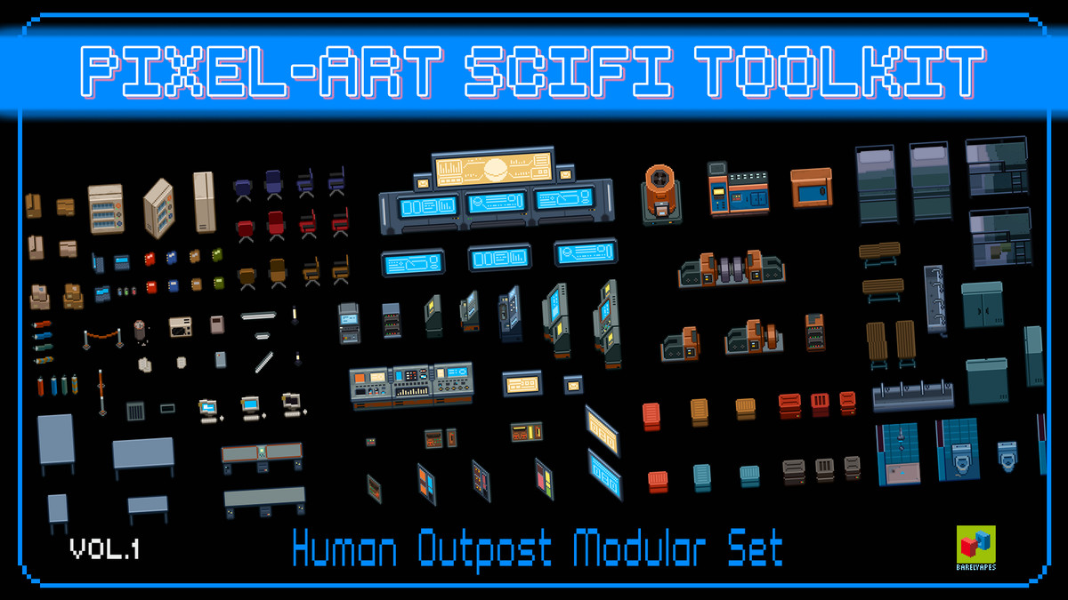 2D Pixel Art Sci-Fi Bundle