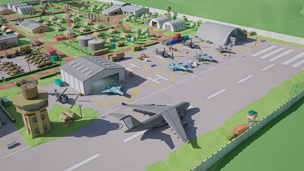 Military 2 - Low Poly 3D Models Pack