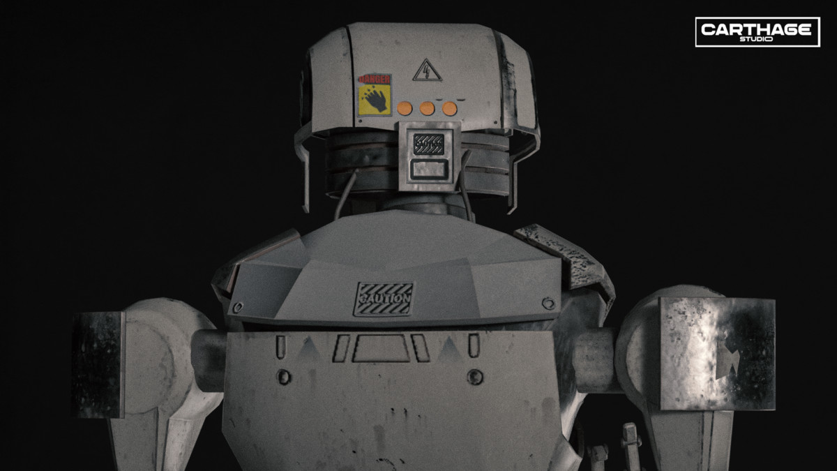 Security Robot NPC Bundle – 5 Rigged Game-Ready Characters