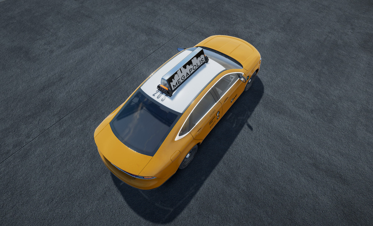 Generic taxi sedan
