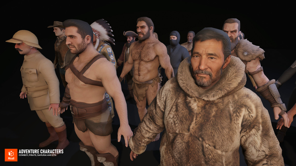 Adventure Characters — Cowboy, Pirate, Samurai and ets.