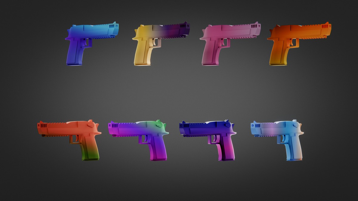 Ultimate Weapon Pack — 23 Guns + 943 Skins (Low Poly, Stylized, FPS/TPS Ready)