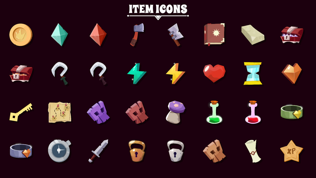 Stylized Fantasy GUI - HUD & UI Pack