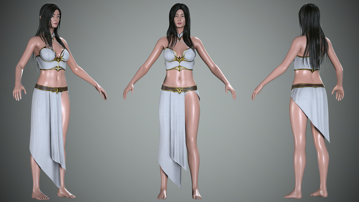 Asian Fantasy Women Outfit_1