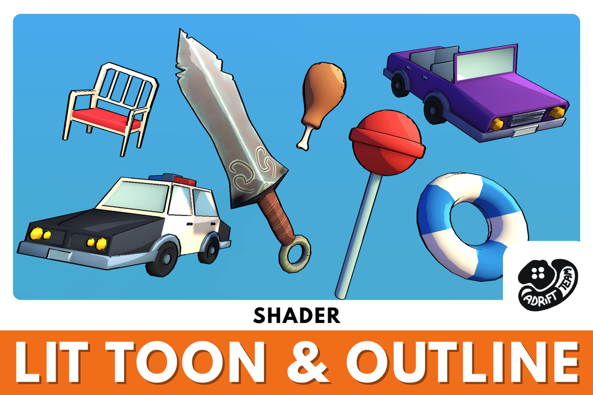 Lit Toon and Outline Shader