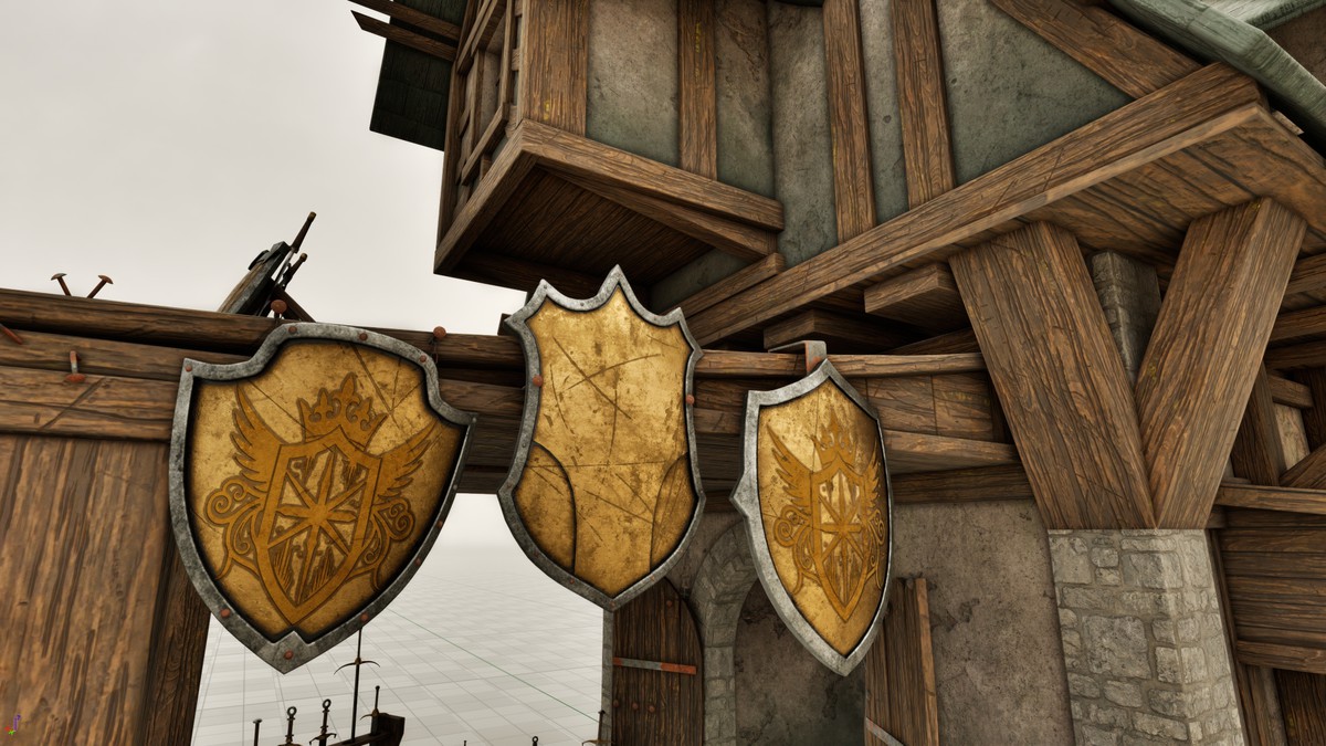 Medieval 3D Buildings Set