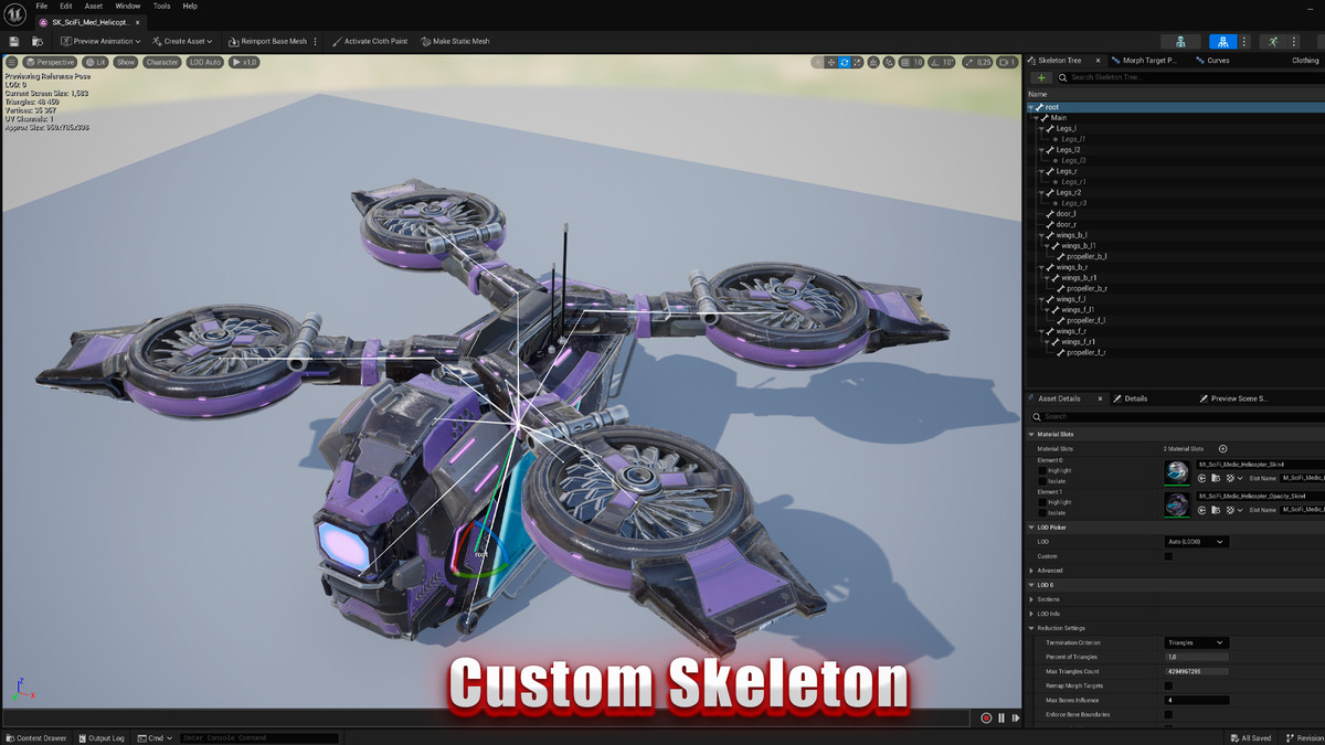 Sci-Fi Medic Helicopter