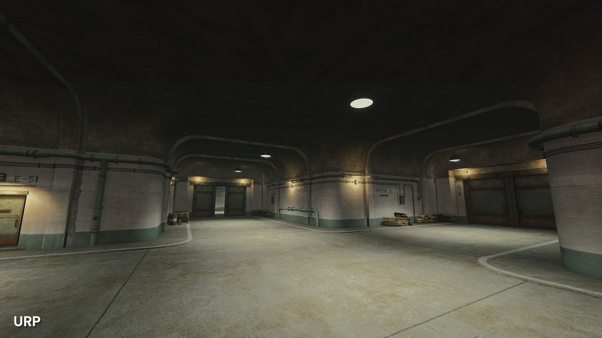 WW2 & Cold War Modular Military Bunker Entrance, Tunnel and Checkpoint