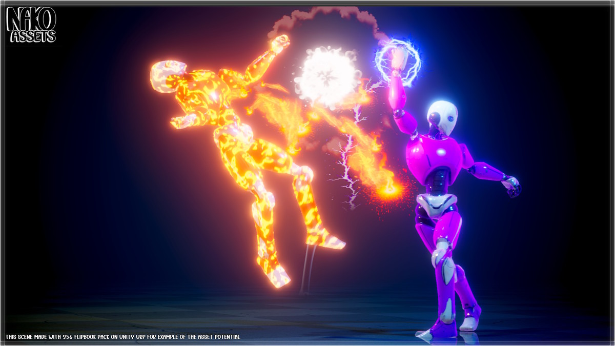 HQ Flipbook VFX (256+ Effects) | Magic, Fire, RPG | URP/HDRP/BIRP