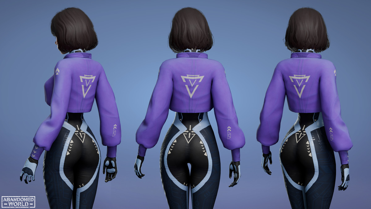 Sci-Fi CyberPunk Girl AW