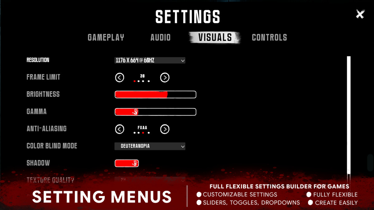 Horror UI Dark Theme GUI