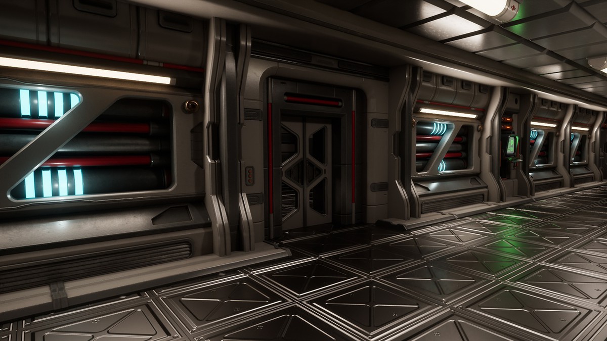 Sci FI Hallway Asset Pack
