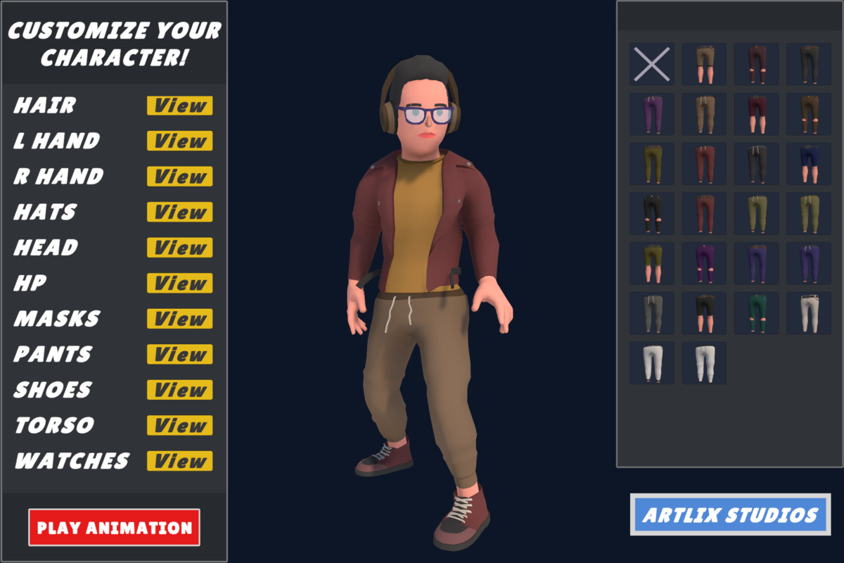 Customizable 3D City Characters Bundle