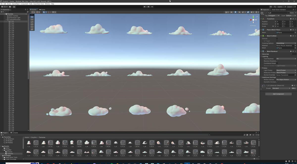 Stylized Cartoon Clouds and Weather Icons Pack (111 2K PNG Textures with Alpha)