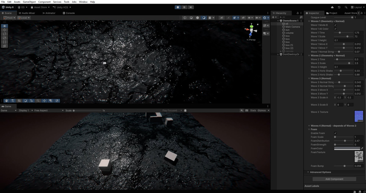 Oil / Petroleum shader (URP)
