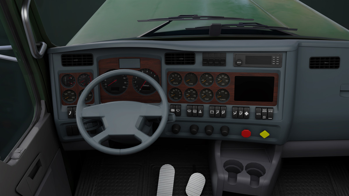 Truck 07 Log Trailer Green Version URP HDRP Textures