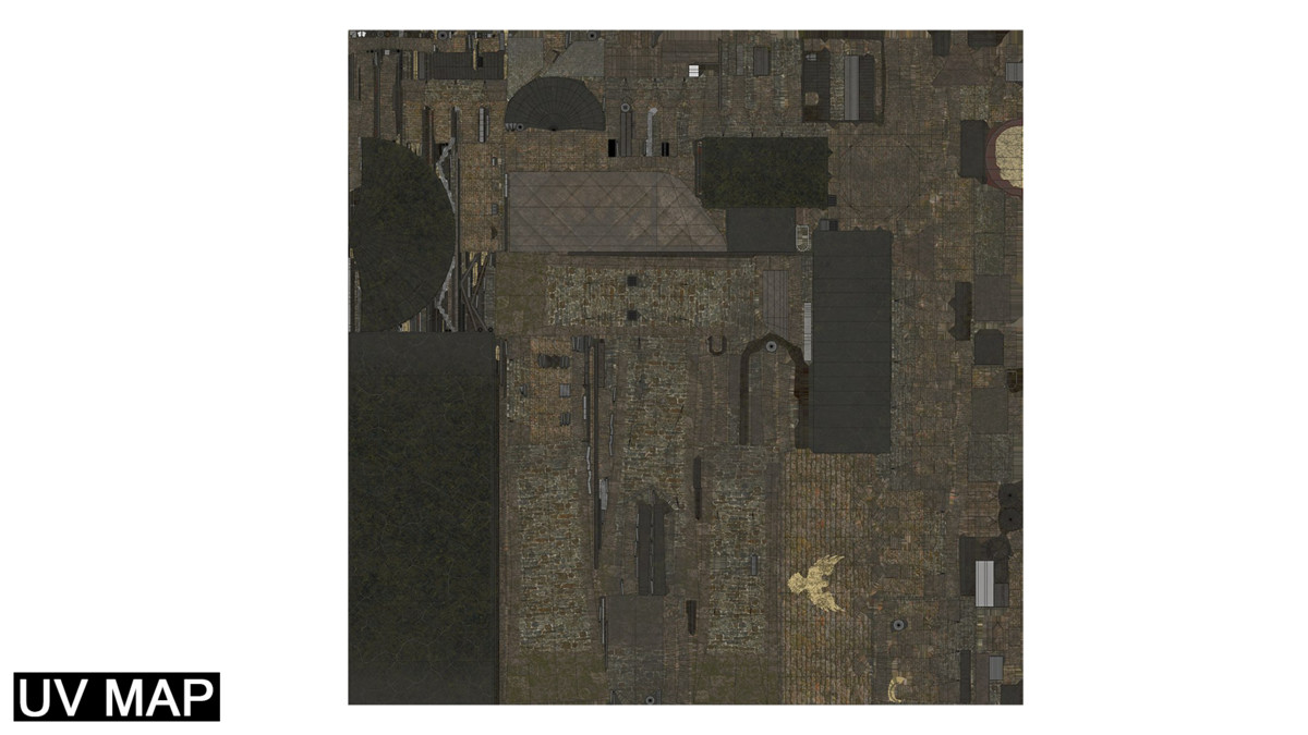 Old Castle Watch Tower 01 URP HDRP Textures