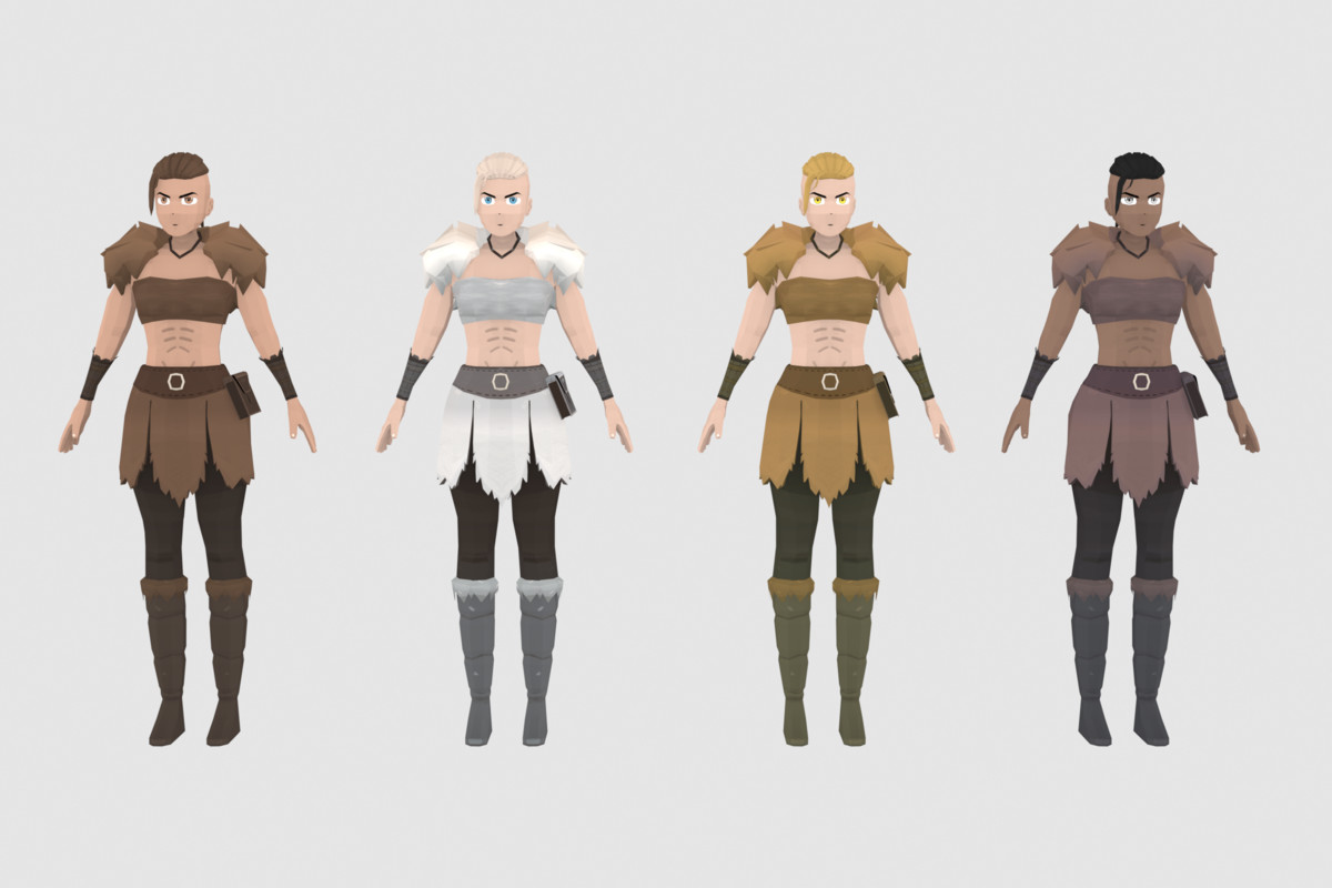 Ultimate Stylized Characters Bundle – Male & Female + Animations
