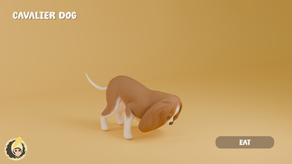 Animated Cavalier Dog