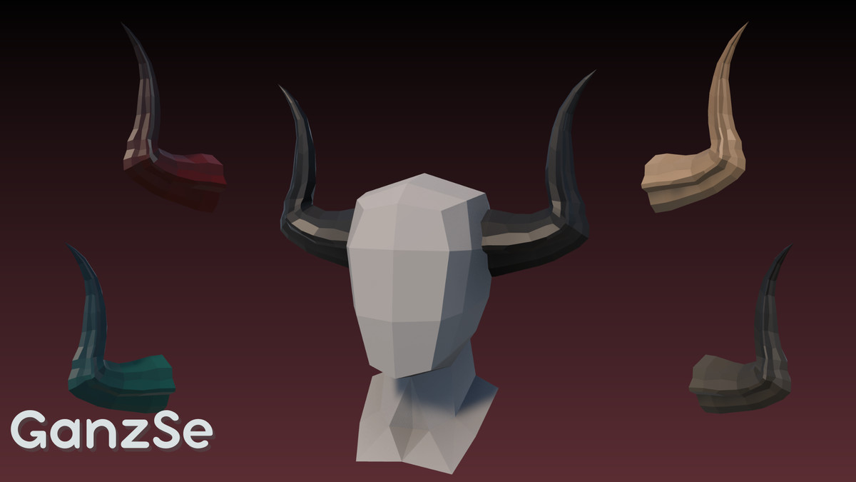 GanzSe Horns - Fantasy Low Poly Pack