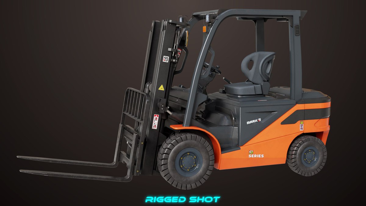 Forklift Truck 02 and 03 URP HDRP Textures