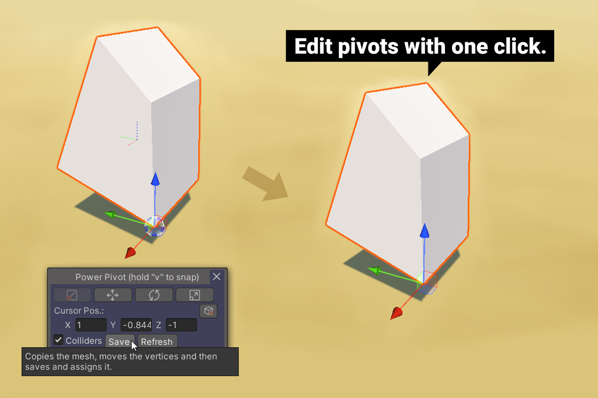 Productivity Tools Bundle 3 - Pivot Editing, UI Selection, Editor Mouse Buttons