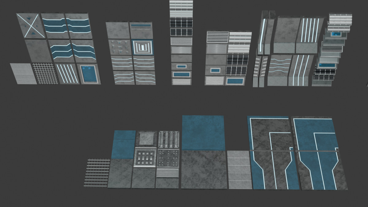 Modular_SciFi_Pack (146 Objects, LowPoly)