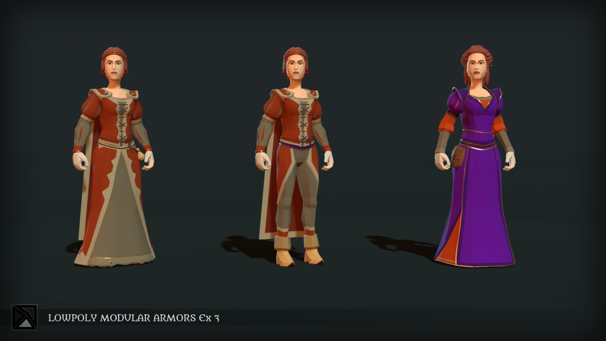 Low Poly Modular Armors Expansion Pack 03 - LOWPOLY MEDIEVAL FANTASY SERIES