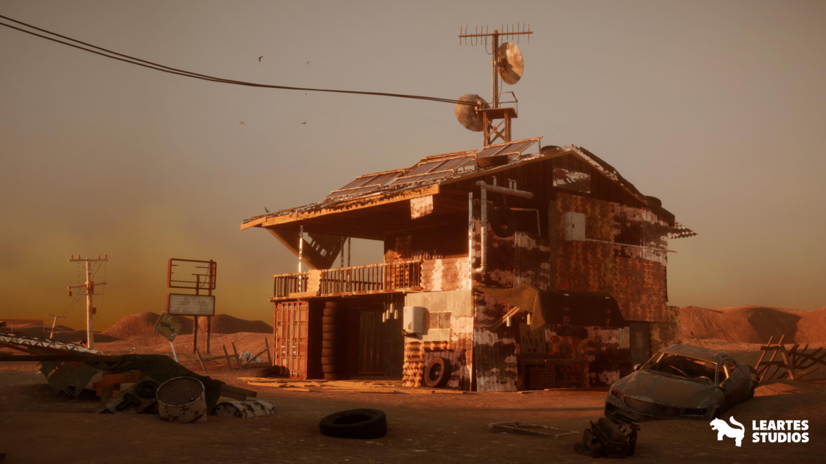 Post Apocalyptic Desert Environment ( Post Desert Apocalyptic Wild Desert 3D )