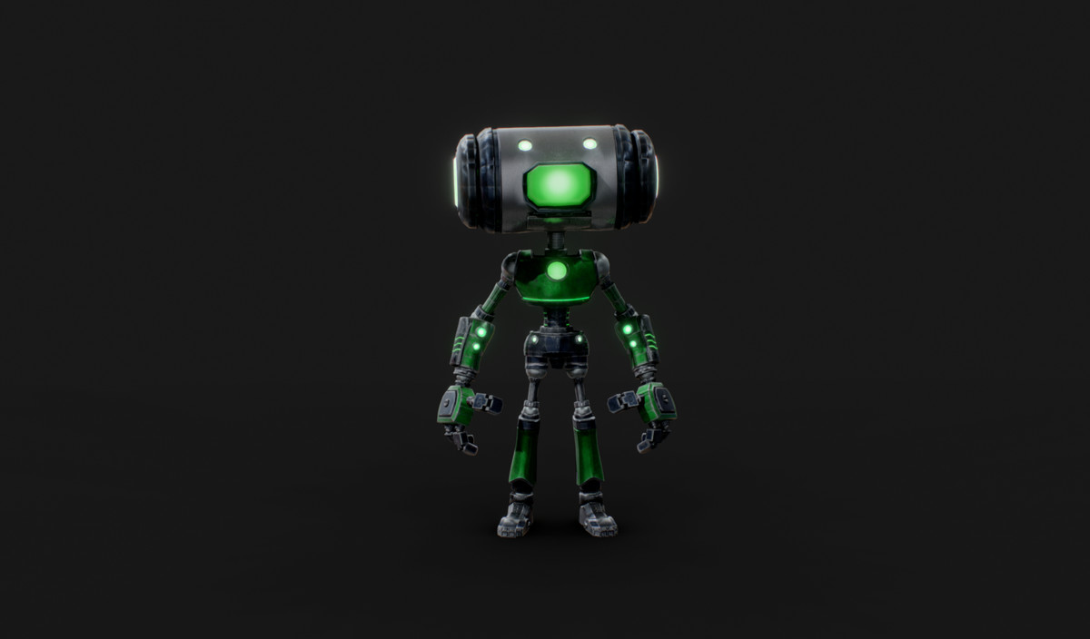 Customizable Robot Character - Kyle the Radical Robot