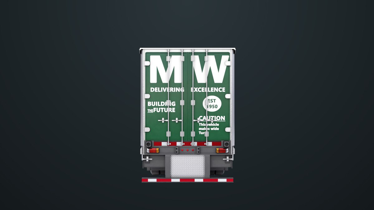 Curtainsider Trailer 4 Variant Collection URP HDRP Textures