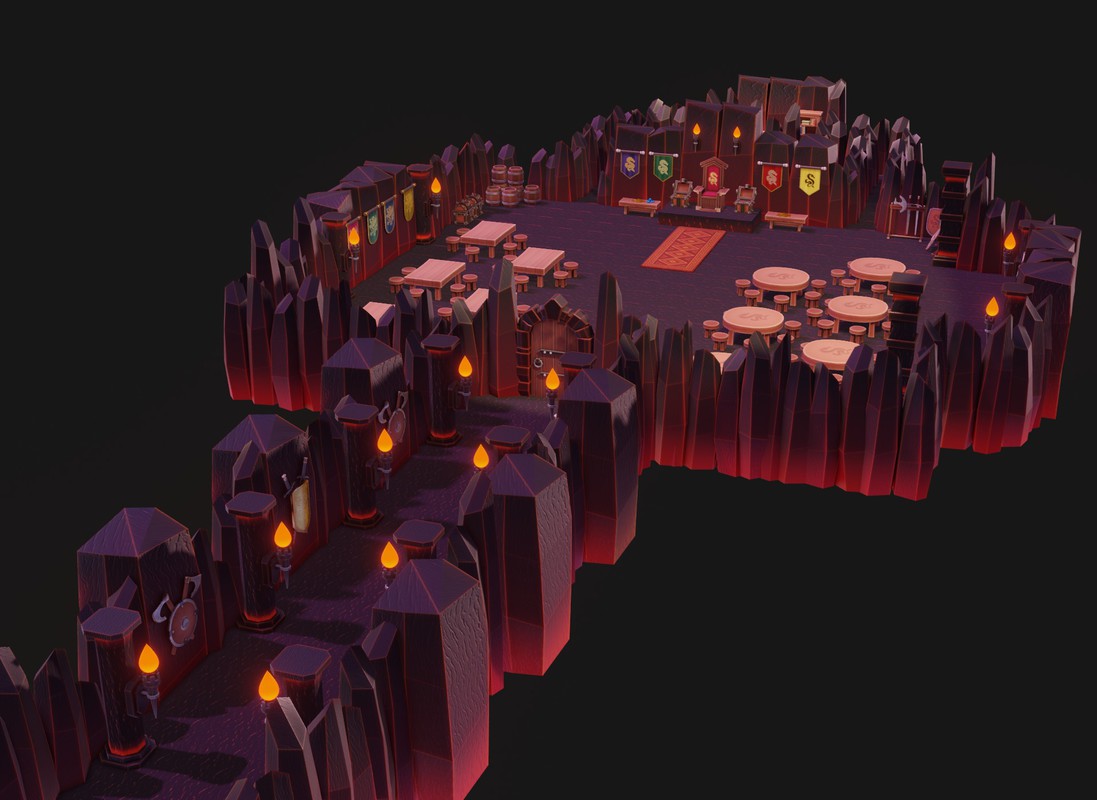 Complete Fantasy Dungeon Creator – Modular 3D Assets + Props + Ambience + SFX