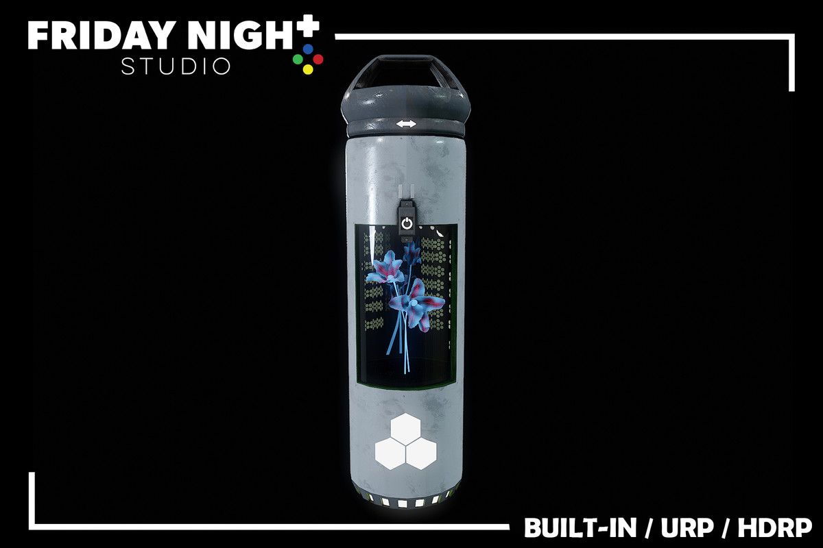 Futuristic Plant Carrier - Sci-fi Vegetation Container