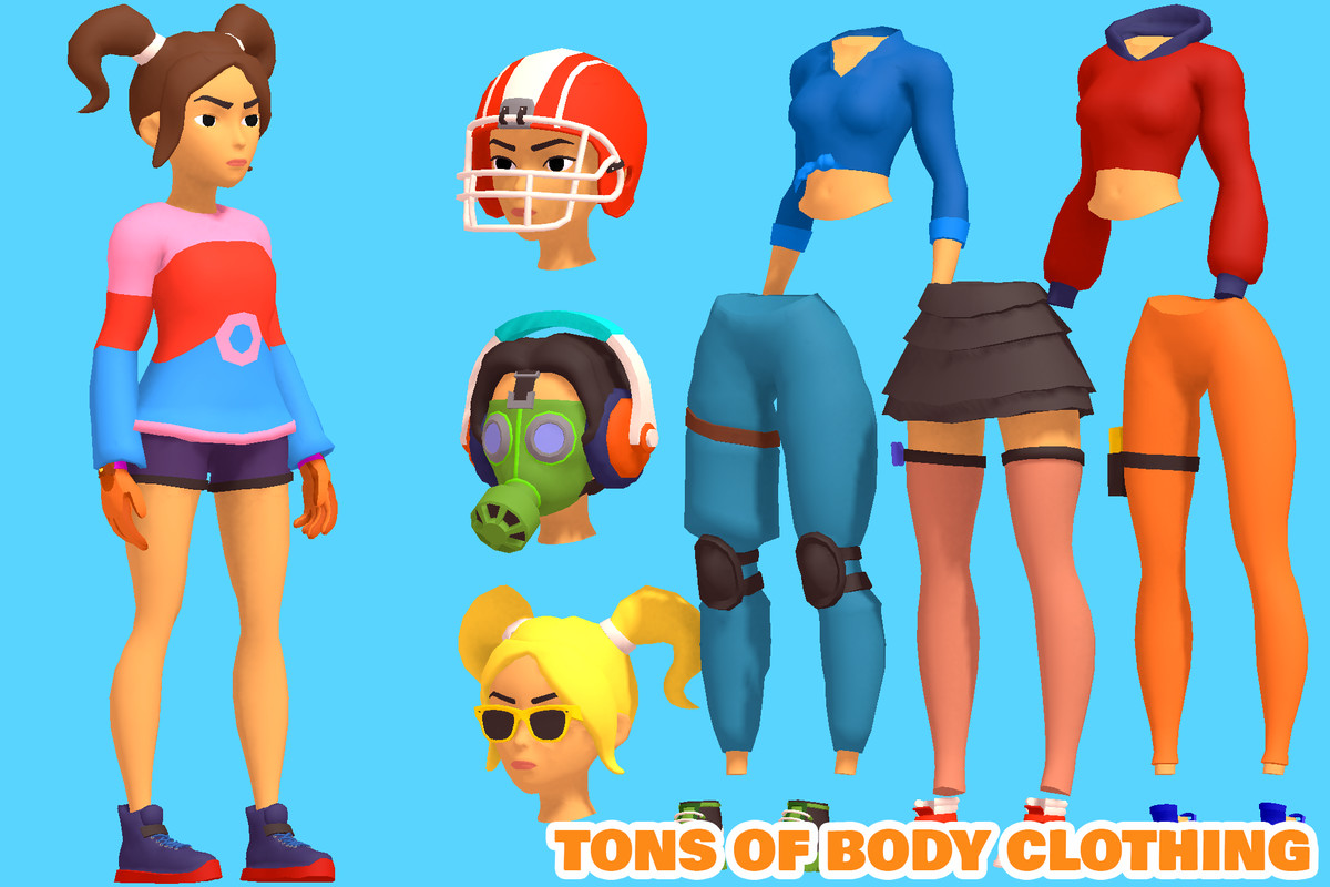 Stylized Battle Royale Characters Pack