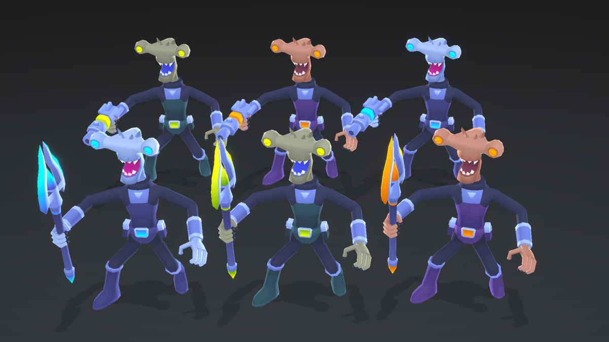 Stylized - CuteAliensPack / Asset Bundle