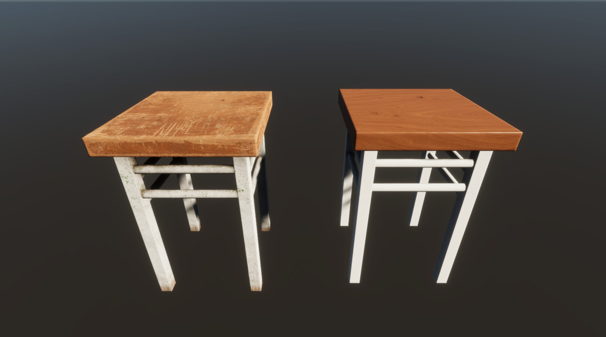 Old Industrial Stool
