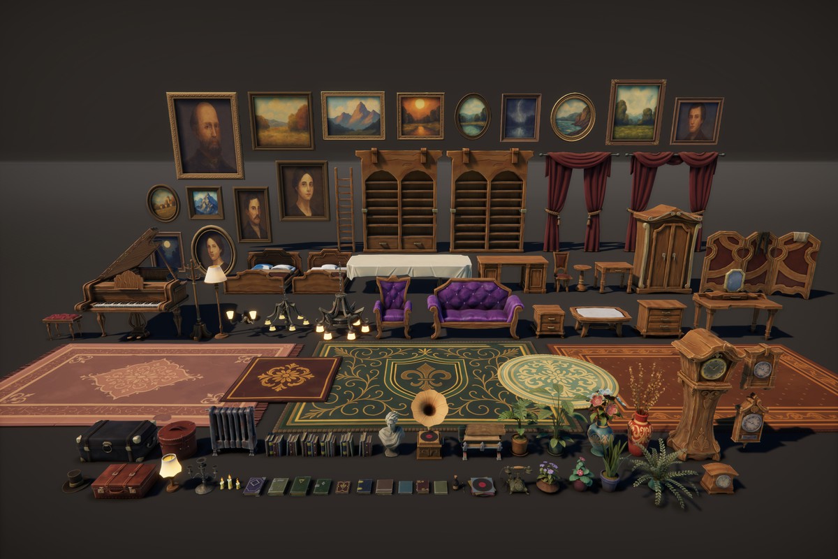 Stylized Victorian Mansion