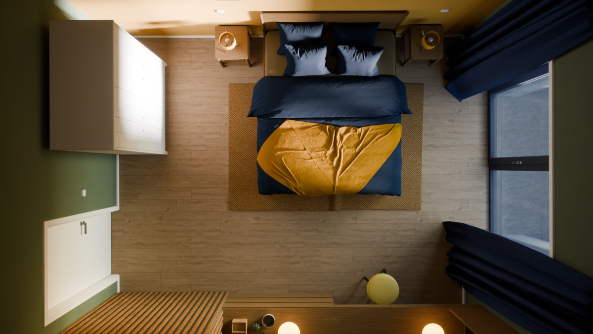 Photorealistic Bedroom Interior – HDRP Ready