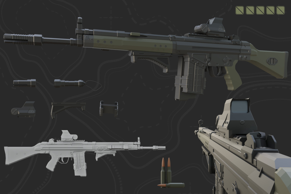 Low Poly Weapon Bundle Pack V
