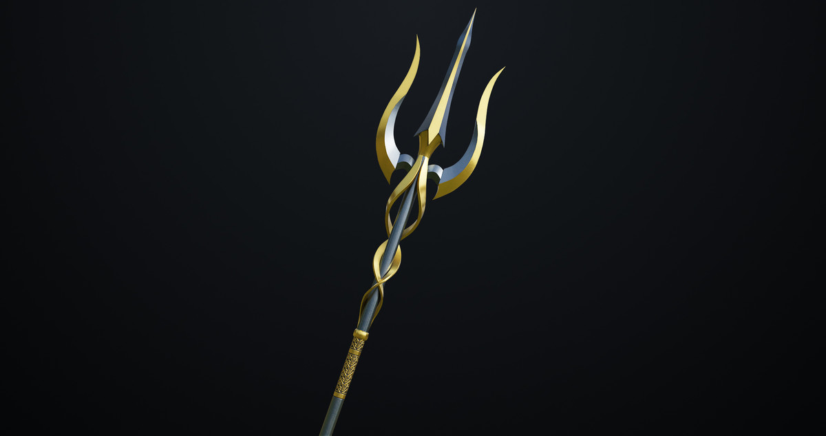 Fantasy Trident 02 URP HDRP Textures