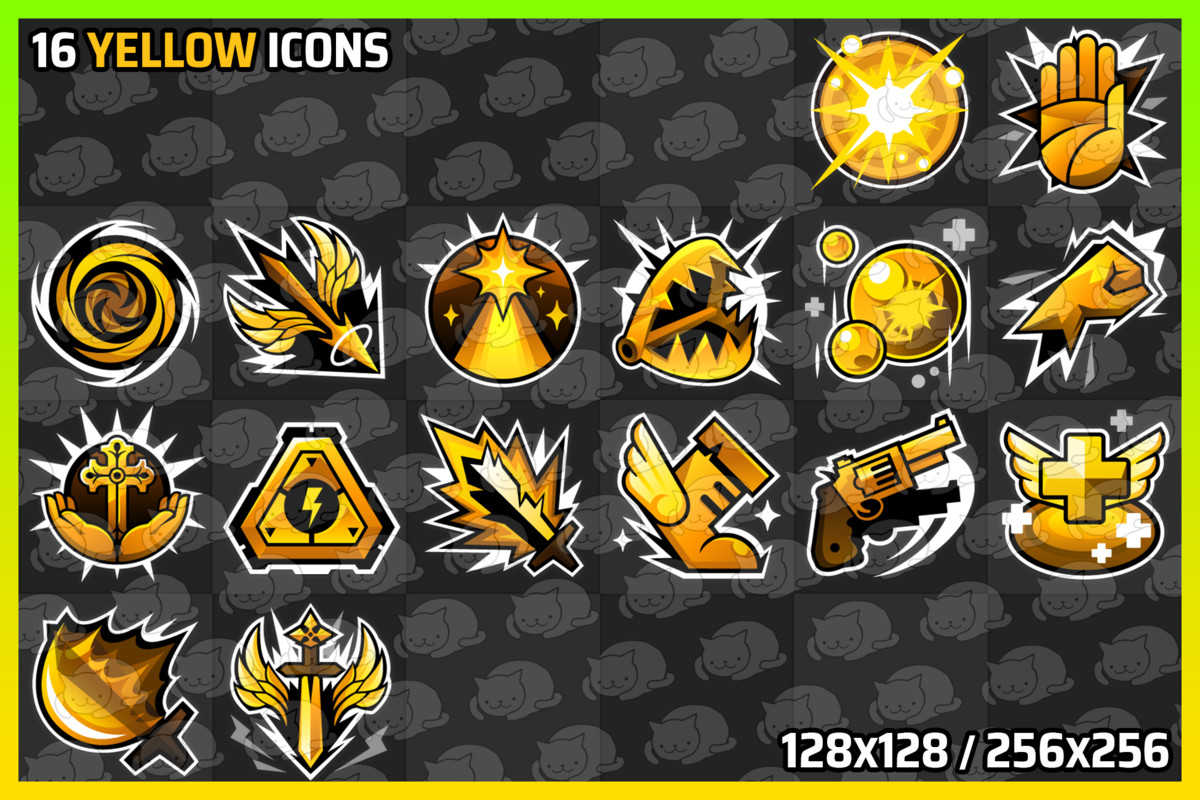 5 Color Type Skills - Icons Pack