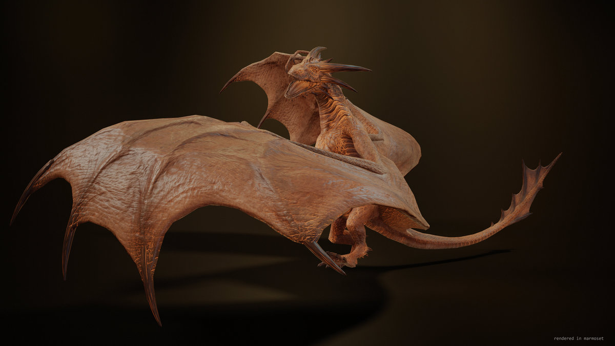 Fire breathing Wyvern